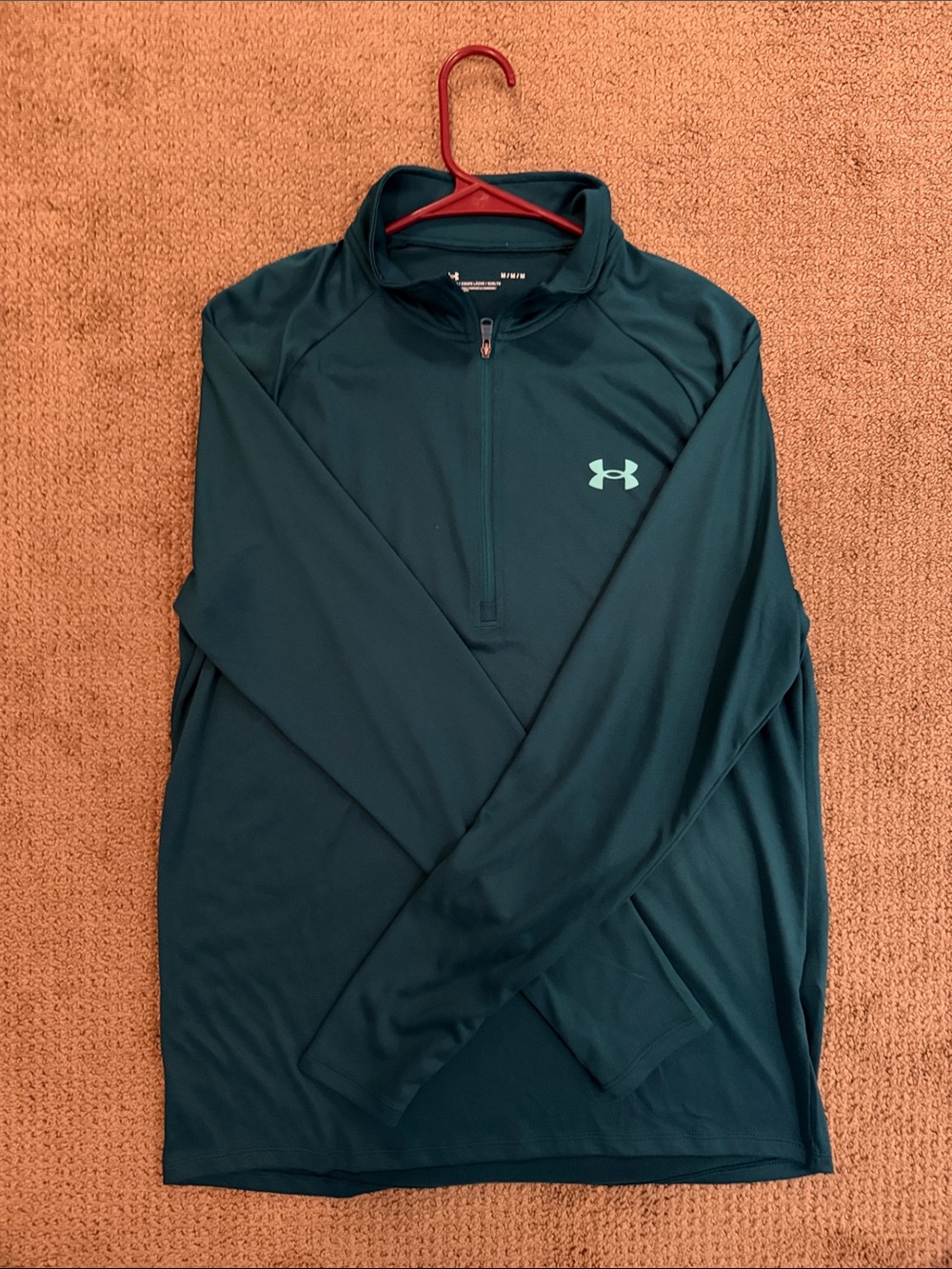 Under Armour Men's Dark Teal Quarter-Zip Performance Jacket